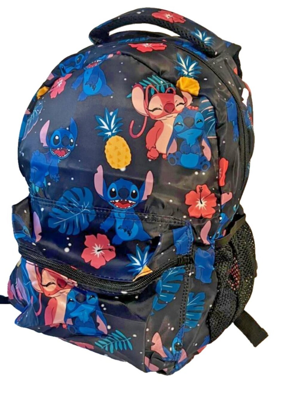 Disney Stitch & Angel Backpack 16" School Bookbag Travel Daypack Kids Girls New - Picture 4 of 6